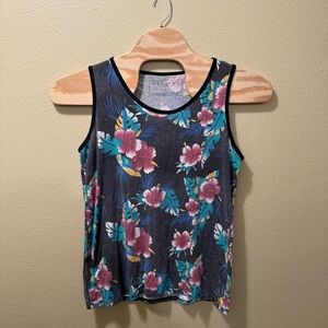 Men’s Large Ezekiel Multicolor Tropical Hawaiian Floral Tank Top